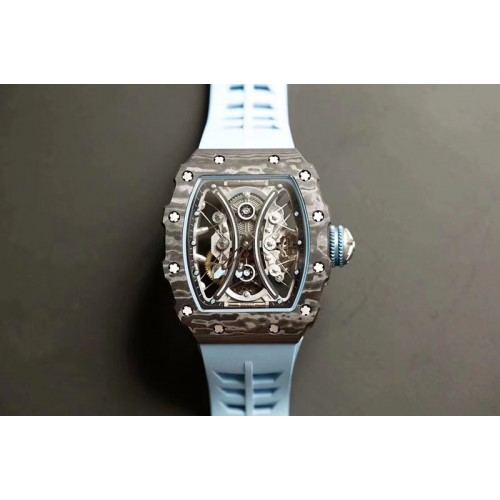 Richard Mille RM 53-01 Real Tourbillon Pablo Mac Donough V9F Best Edition on Blue Rubber Strap Richard Mille RM 53-01 Real Tourbillon Pablo Mac Donough V9F Best Edition on Blue Rubber Strap