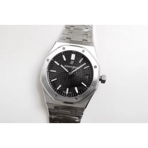 Audemars Piguet Royal Oak 41mm 15500 SS OMF Best Edition Black Textured Dial on SS Bracelet MIYOTA 9015 Audemars Piguet Royal Oak 41mm 15500 SS OMF Best Edition Black Textured Dial on SS Bracelet MIYOTA 9015