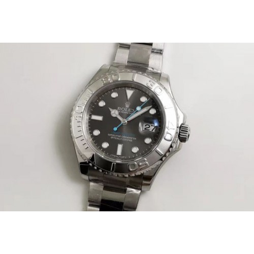 Rolex Yacht-Master 116622 1:1 Noob Best Edition 904L Steel Gray Dial Blue Hand on Bracelet SA3135 Rolex Yacht-Master 116622 1:1 Noob Best Edition 904L Steel Gray Dial Blue Hand on Bracelet SA3135