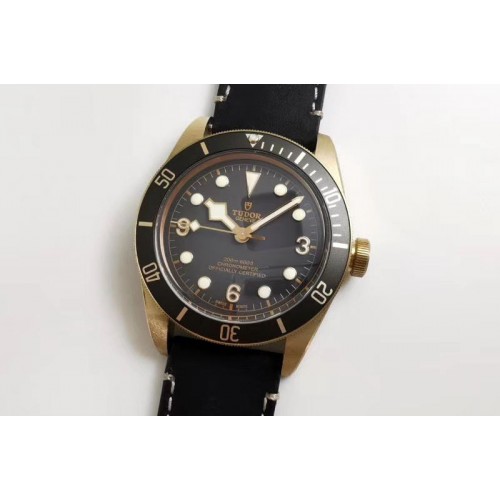 Tudor Heritage Black Bay Bronze Gray ZF 1:1 Best Edition on Leather Strap A2824