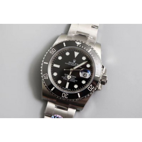 Rolex Submariner 116610 LN Black Ceramic 904L HM 1:1 Best Edition on SS Bracelet A3135