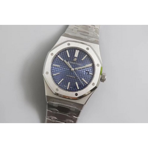 Audemars Piguet Royal Oak 41mm 15400 SS FKF Best Edition Blue Textured Dial on SS Bracelet A3120
