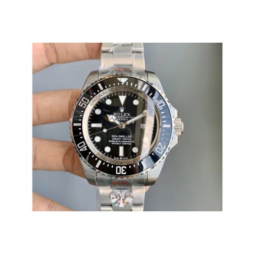 Rolex Sea-Dweller 126660 Black Ceramic WF 1:1 Best Edition 904L SS Case and Bracelet A3135 Clone Rolex Sea-Dweller 126660 Black Ceramic WF 1:1 Best Edition 904L SS Case and Bracelet A3135 Clone