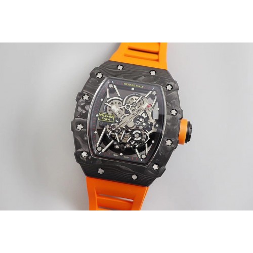 Richard Mille RM035-02 KVF Best Edition Skeleton Dial Orange on Orange Rubber Strap MIYOTA8215 V3