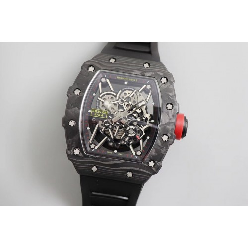 Richard Mille RM035-02 KVF Best Edition Skeleton Dial Red on Black Rubber Strap MIYOTA8215 V3 Richard Mille RM035-02 KVF Best Edition Skeleton Dial Red on Black Rubber Strap MIYOTA8215 V3