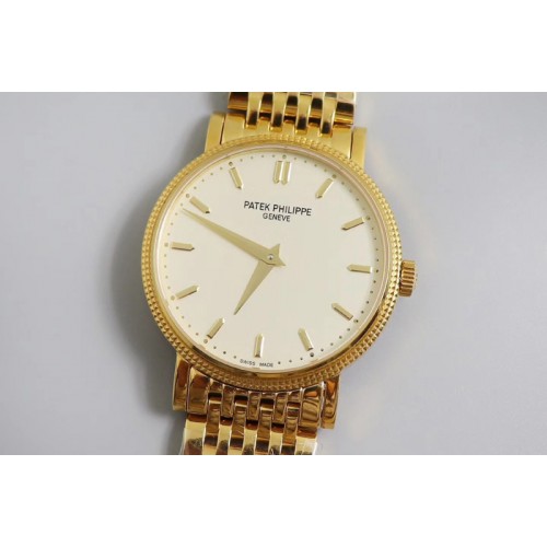 Patek Philippe Calatrava 5120G Yellow Gold TW Best Edtion White Dial on YG Bracelet Cal.240 Patek Philippe Calatrava 5120G Yellow Gold TW Best Edtion White Dial on YG Bracelet Cal.240