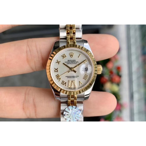 Ladies Rolex Datejust 28mm 279174 WF Best Edtion SS/YG Mop White Dial Fluted Bezel Roman Marker on SS/RG Jubilee Bracelet Eta267 Ladies Rolex Datejust 28mm 279174 WF Best Edtion SS/YG Mop White Dial Fluted Bezel Roman Marker on SS/RG Jubilee Bracelet Eta267