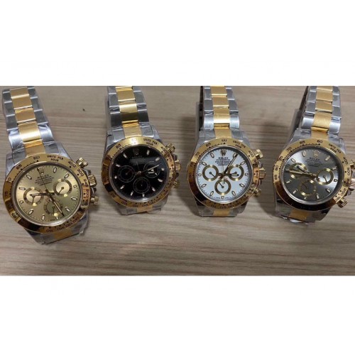 Rolex Daytona 116503 YG/SS Two Tone Noob 1:1 Best Edition 904L SS Case and Bracelet Black Dial SA4130