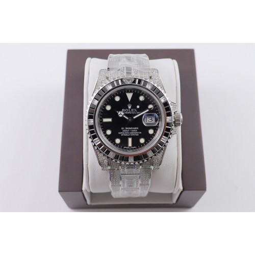 Rolex Submariner 116610 LN Green Full Diamonds 904L SS Case and Bracelet SA3135 Rolex Submariner 116610 LN Green Full Diamonds 904L SS Case and Bracelet SA3135