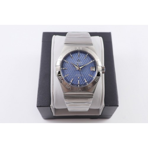 Omega Constellation 38mm SS VSF 1:1 Best Edition Blue Textured Dial on SS Bracelet A8500 Super Clone Omega Constellation 38mm SS VSF 1:1 Best Edition Blue Textured Dial on SS Bracelet A8500 Super Clone