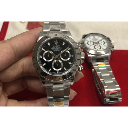 Rolex Daytona 116500 Noob 1:1 Best Edition 904L SS Case and Bracelet Black Dial SA4130 V3