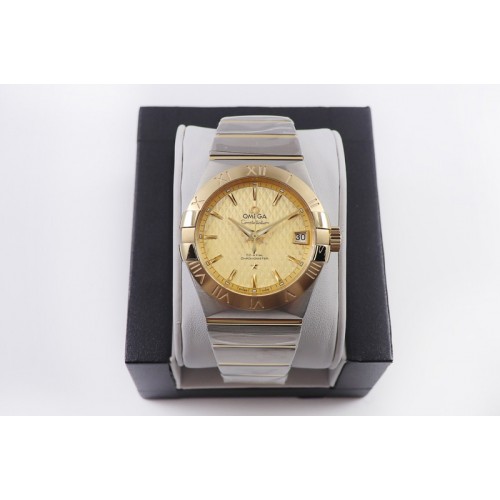Omega Constellation 38mm SS/YG VSF 1:1 Best Edition Gold Textured Dial on SS/YG Bracelet A8500 Super Clone Omega Constellation 38mm SS/YG VSF 1:1 Best Edition Gold Textured Dial on SS/YG Bracelet A8500 Super Clone
