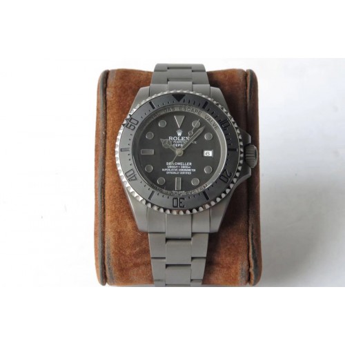Rolex Sea-Dweller 116660 Deepsea Pro All Black VRF Best Edition Black Dial on SS Bracelet A2836 MAX Rolex Sea-Dweller 116660 Deepsea Pro All Black VRF Best Edition Black Dial on SS Bracelet A2836 MAX