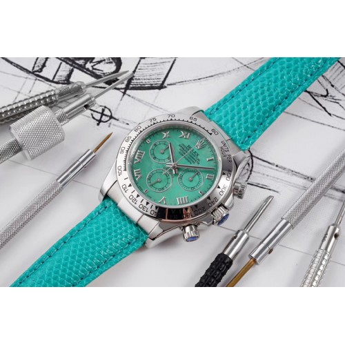 Rolex Daytona 116519 OXF Best Edition Green Dial on Green Leather Strap A7750 Rolex Daytona 116519 OXF Best Edition Green Dial on Green Leather Strap A7750