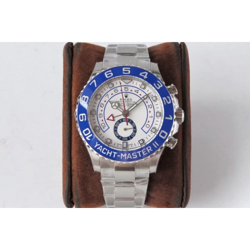 Rolex YachtMaster II 116680 SS Blue Ceramic VRF 1:1 Best Edition on SS Bracelet A7750