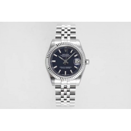 Rolex Datejust 31mm 178274 SS GSF Best Edition Blue Stick Markers Dial on SS Jubilee Bracelet SEIKO NH05A