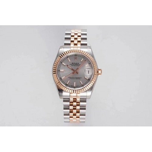 Rolex Datejust 31mm 178274 SS/YG GSF Best Edition Silver Stick Markers Dial on SS/YG Jubilee Bracelet SEIKO NH05A