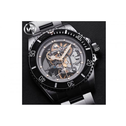 Rolex Submariner Andrea Pirlo SS VR Best Edition Carbon Bezel on Skeleton SA3130 Rolex Submariner Andrea Pirlo SS VR Best Edition Carbon Bezel on Skeleton SA3130