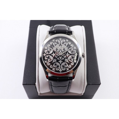 Patek Philippe Calatrava 5088 SS FLF Best Edition Style 1 on Black Leather Strap A240 (Micro Rotor) Patek Philippe Calatrava 5088 SS FLF Best Edition Style 1 on Black Leather Strap A240 (Micro Rotor)