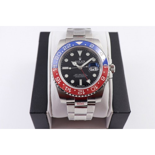 Rolex GMT-Master II 116719 BLRO Pepsi Red/Blue Ceramic 904L Steel VRF 1:1 Best Edition On Oyster Bracelet SA3285 CHS