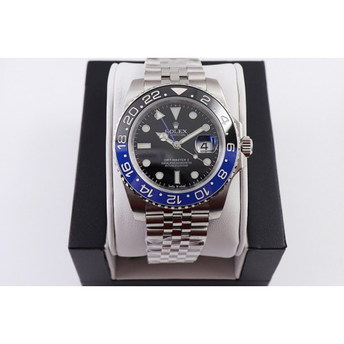 Rolex GMT-Master II 126710 BLNR Black/Blue Ceramic 904L V9F 1:1 Best Edition On Jubilee Bracelet SA3285