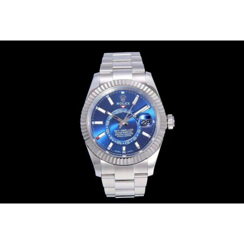 Rolex Skydweller SS TWF Best Edition Blue Dial on SS Bracelet A23J