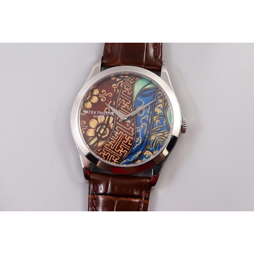 Patek Philippe Calatrava SS FLF Best Edition Brown Dial Style 1 on Brown Leather Strap A240 (Micro Rotor) Patek Philippe Calatrava SS FLF Best Edition Brown Dial Style 1 on Brown Leather Strap A240 (Micro Rotor)