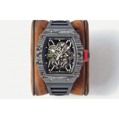 Richard Mille RM035-02 Real NTPT ZF 1:1 Best Edition Skeleton Dial on Black Rubber Strap NH05A V3 Richard Mille RM035-02 Real NTPT ZF 1:1 Best Edition Skeleton Dial on Black Rubber Strap NH05A V3