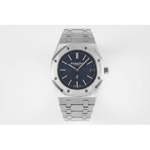 Audemars Royal Oak 39mm 15202 SS KZF 1:1 Best Edition Blue Textured Dial on SS Bracelet A2121