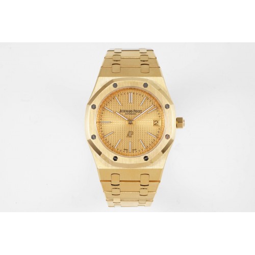 Audemars Royal Oak 39mm 15202 YG KZF 1:1 Best Edition YG Textured Dial on YG Bracelet A2121