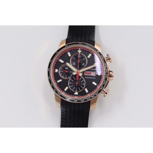 Chopard Mille Miglia 168571 RG V7F 1:1 Best Edition Black Dial On Black Rubber Strap A7750 to Cal.107179 Chopard Mille Miglia 168571 RG V7F 1:1 Best Edition Black Dial On Black Rubber Strap A7750 to Cal.107179