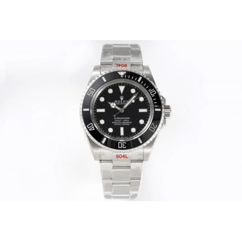 Rolex Submariner 41mm 124060 No Date EWF Black Dial on SS Bracelet A3235