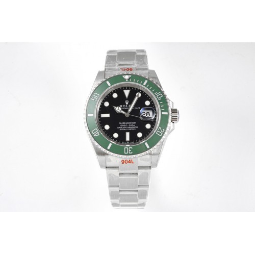 Rolex Submariner 41mm 126610 LV Kermit EWF Black Dial on SS Bracelet A3235