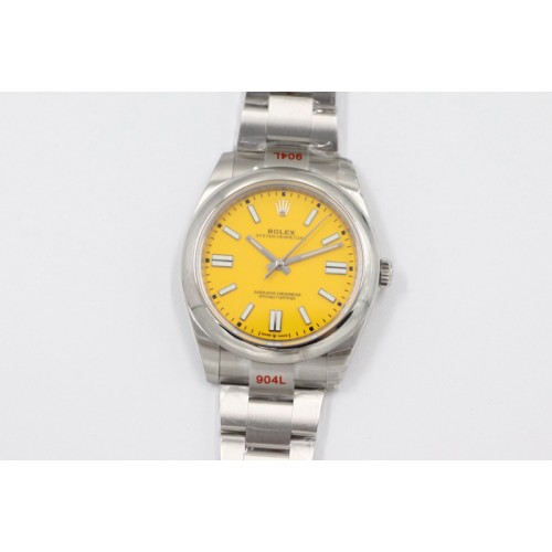 Rolex Oyster Perpetual 41mm 124300 EWF Best Edition Yellow Dial on SS Bracelet A3230 Rolex Oyster Perpetual 41mm 124300 EWF Best Edition Yellow Dial on SS Bracelet A3230