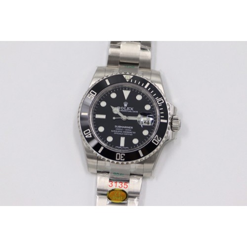 Rolex Submariner 116610 LN Black Ceramic 904L SS Case ZF 1:1 Best Edition Black Dial  On 904L SS Bracelet VR3135