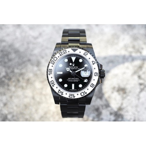 Rolex GMT-Master II 116710 DLC White Ceramic 904L Steel VRF 1:1 Best Edition Black Dial SA3186 CHS V2