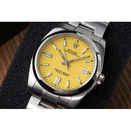 Rolex Oyster Perpetual 126000 36mm KRF 1:1 Best Edition 904L Steel Yellow Dial A2824 Rolex Oyster Perpetual 126000 36mm KRF 1:1 Best Edition 904L Steel Yellow Dial A2824