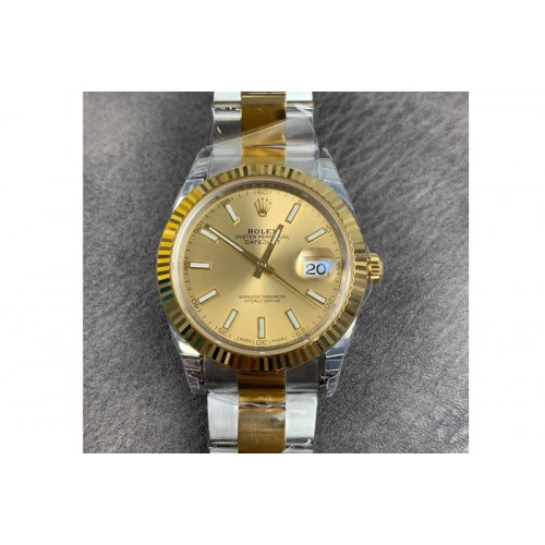 Rolex DateJust 41 126333 904L SS/YG VSF 1:1 Best Edition YG Dial on Oyster Bracelet VS3235 Rolex DateJust 41 126333 904L SS/YG VSF 1:1 Best Edition YG Dial on Oyster Bracelet VS3235