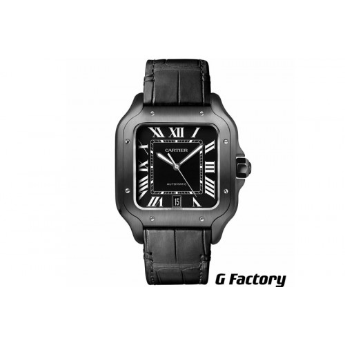 Cartier Santos De Cartier Mens XL PVD/LE Black GF V2 MY9015