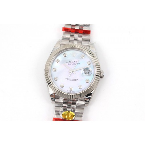 Rolex DateJust 41 126334 SS TW 1:1 Best Edition MOP Dial Diamond Markers on Jubilee Bracelet A3135 Clone Rolex DateJust 41 126334 SS TW 1:1 Best Edition MOP Dial Diamond Markers on Jubilee Bracelet A3135 Clone
