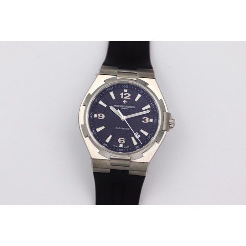 Vacheron Constantin Overseas SS MKS 1:1 Best Edition Black dial on Black Rubber Strap MIYOTA 9015