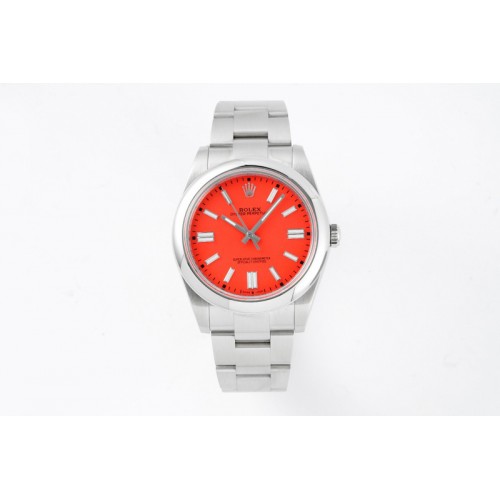 Rolex Oyster Perpetual 41mm 124300 GMF 1:1 Best Edition 904L Steel Red Dial on SS Bracelet SA3230