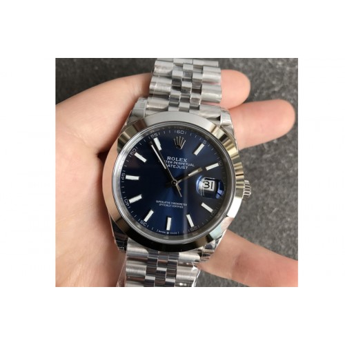 Rolex DateJust 41 126300 904L SS VSF 1:1 Best Edition Blue Dial on Jubilee Bracelet VS3235 Rolex DateJust 41 126300 904L SS VSF 1:1 Best Edition Blue Dial on Jubilee Bracelet VS3235