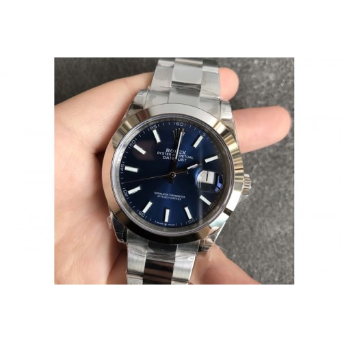 Rolex DateJust 41 126300 904L SS VSF 1:1 Best Edition Blue Dial on Oyster Bracelet VS3235 Rolex DateJust 41 126300 904L SS VSF 1:1 Best Edition Blue Dial on Oyster Bracelet VS3235