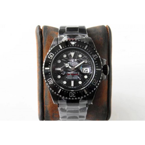 Rolex Sea-Dweller 126600 Blaken Rof 1:1 Best Edition DLC Case and Bracelet A2824 Rolex Sea-Dweller 126600 Blaken Rof 1:1 Best Edition DLC Case and Bracelet A2824
