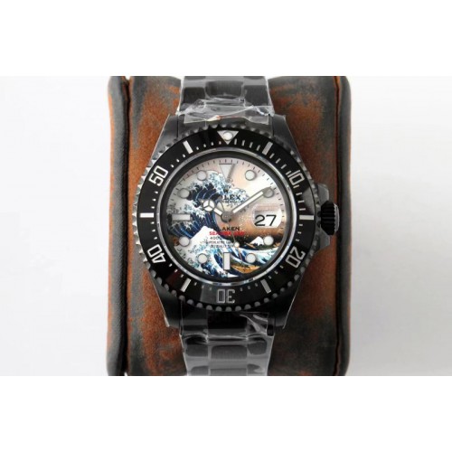 Rolex Sea-Dweller 126600 Blaken Rof 1:1 Best Edition DLC Case and Bracelet A2824