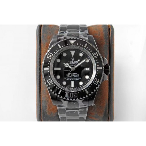 Rolex Sea-Dweller 126660 Blaken Rof 1:1 Best Edition DLC Case and Bracelet A2824 Rolex Sea-Dweller 126660 Blaken Rof 1:1 Best Edition DLC Case and Bracelet A2824