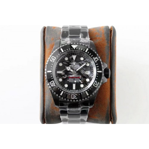Rolex Sea-Dweller 126660 Blaken Rof 1:1 Best Edition DLC Case and Bracelet A2824