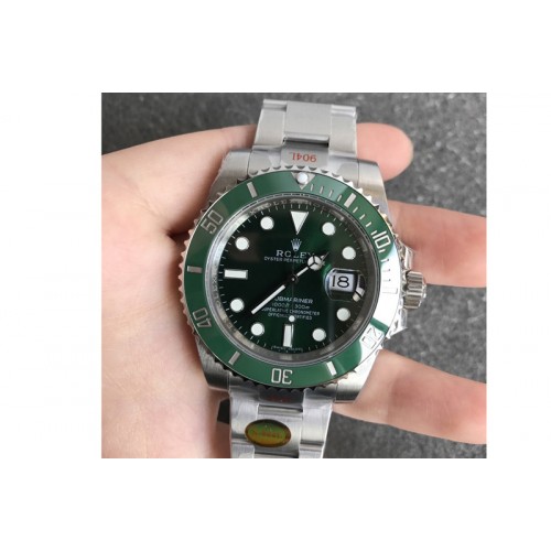 Rolex Submariner 116610 LV Green Ceramic Noob 1:1 Best Edition 904L SS Case and Bracelet VR3135 V12