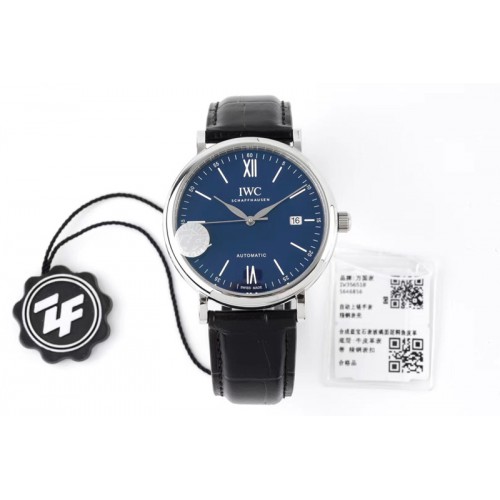 IWC IW356518 '150 Years' Portofino Automatic SS ZF 1:1 Best Edtiion Blue Dial on Black Croco Strap M9019